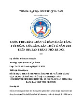 Học thuyết trình thái kinh tế - xã hội và sự vận dụng của đảng ta việt nam hiện nay | Bài tập lớn môn triết học mác - lênin
