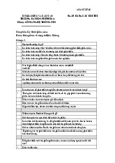 KT CUOI KY SE - Ôn Thi Kỹ Thuật Phần Mềm - Khoa CNTT. Môn Kỹ thuật phần mềm | Đại học Trường Đại học Phenika.