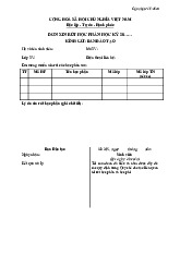 mẫu đơn rút học phần đại học bách khoa hn