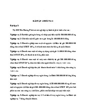 Bài tập nguyên lí kế toán Chương 5 | Nguyên lí kế toán | Đại học công nghiệp HCM