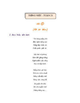 Bài tập cuối tuần lớp 3 môn Tiếng Việt Chân trời sáng tạo - Tuần 21 (Nâng cao)