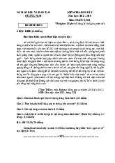 Đề Thi Học Kỳ 1 Ngữ Văn Lớp 11 Tỉnh Quảng Nam 2018-2019 Có Đáp Án