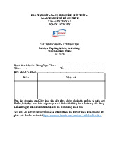 Bài giảng thực hành môn Mô phỏng hệ thống truyền thông | Học viện Công Nghệ Bưu Chính Viễn Thông