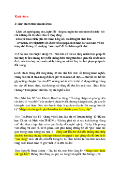Tóm tắt vụ Mahmood và vụ nhà báo Hoàng Khương | Lý luận báo chí | Đại học Khoa học Xã hội và Nhân văn, Đại học Quốc gia Thành phố HCM