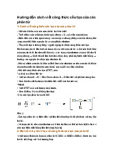 Hướng dẫn cách viết công thức cấu tạo của các phân tử