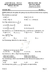 Đề cuối kỳ 1 Toán 11 năm 2024 – 2025 trường THPT Trần Quang Khải – BR VT