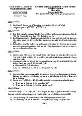 Đề thi Học sinh giỏi toán lớp 9 năm 24-25 cấp thành phố Hồ Chí Minh
