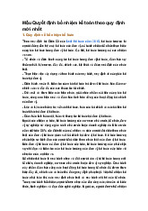 Mẫu Quyết định bổ nhiệm kế toán theo quy định mới nhất