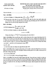 Đề thi thử vào lớp 10 môn Toán (chuyên) năm 2025 lần 2 trường chuyên ĐHSP Hà Nội.