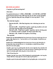 Đề cương logistics| Đại học Nội Vụ Hà Nội