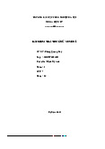 Bài kiểm tra thường xuyên 1  - Tài liệu tham khảo | Đại học Hoa Sen