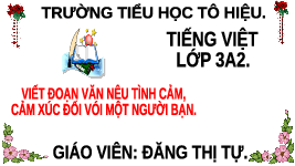 Giáo án điện tử Tiếng Việt 3 Tập 1 Bài 8 Kết nối tri thức: Tạm biệt mùa hè - Đọc