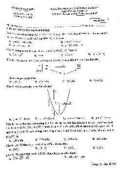 Đề thi học kỳ 1 Toán 10 năm học 2018 – 2019 sở GD&ĐT Bạc Liêu