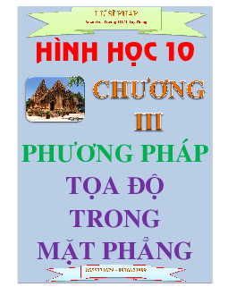 Tài liệu phương pháp tọa độ trong mặt phẳng – Lư Sĩ Pháp