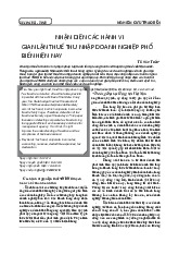 NHẬN DIỆN CÁC HÀNH VI   GIAN LẬN THUẾ THU NHẬP DOANH NGHIỆP PHỔ BIẾN HIỆN NAY