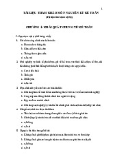 Tài liệu ôn tập Môn Nguyên lý kế toán | Đại học Kinh tế và Quản trị kinh doanh, Đại học Thái Nguyên