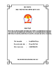 Tiểu luận Luật Hiến Pháp | Học viện Hành chính Quốc gia