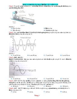 TOP 35 Câu Trắc Nghiệm Các Đặc Trưng Của Sóng Cơ Vật Lí 11 (Có Đáp Án)
