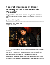 4 secret messages in Oscar