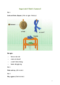 Tiếng Anh lớp 3 Unit 5: Lesson 5 trang 88 Explore Our World