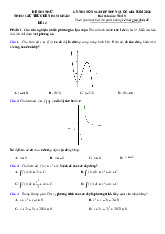 Đề thi thử THPT Quốc gia 2025 môn Toán bám sát đề minh họa - Đề 12