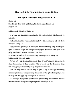 Bài văn mẫu lớp 8: Phân tích bài thơ Xa ngắm thác núi Lư của Lí Bạch Ngữ Văn 8 | Cánh diều
