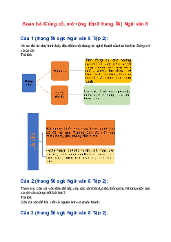 Soạn bài Củng cố, mở rộng lớp 8 trang 56 | Ngữ văn 8 sách Kết nối tri thức
