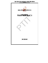 Bài Giảng Toán Rời Rạc 1 - PTIT (Hà Nội 2013)