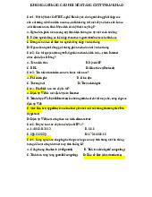 Ngân hàng câu hỏi trắc nghiệm có đáp án môn Công nghệ thông tin| Trường Đại học Công nghệ Giao thông vận tải
