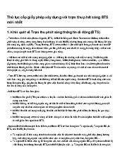 Thủ tục cấp giấy phép xây dựng với trạm thu phát sóng BTS mới nhất