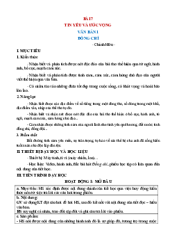 Giáo án Ngữ văn 8 Kết nối tri thức bài 7 Tin yêu và ước vọng