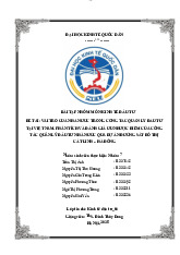 Vai Trò Nhà Nước Trong Quản Lý Đầu Tư Tại Việt Nam | Môn Kinh tế đầu tư - Đại học Kinh Tế Quốc Dân