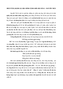 Phân tích, đánh giá Bảo kính cảnh giới (bài số 43) - Nguyễn Trãi Ngữ Văn 10 sách Kết Nối Tri Thức