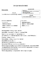 Ôn tập thi môn thuế | Đại học Tây Đô