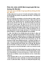 Phân tích nhân vật Dế Mèn trong truyện Bài học đường đời đầu tiên