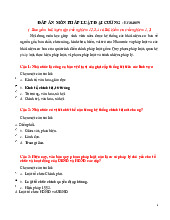 Đáp án môn Pháp luật đại cương | Trường đại học Mở Hà Nội