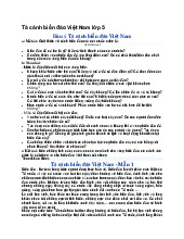 Tả cảnh biển đảo Việt Nam lớp 5 - Tiếng việt 5