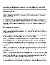 Lao động là gì? Lao động có vai trò, đặc điểm và ý nghĩa gì?