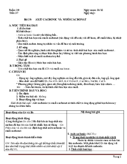 Giáo án hóa lớp 9 học kỳ II- Phương pháp mới