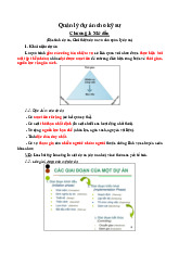 Ôn tập giữa kì | Môn Quản lý dự án cho kỹ sư - Đại học Sư phạm Kỹ thuật Thành phố Hồ Chí Minh