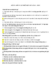 Bộ câu hỏi trắc nghiệm triết học mác lênin | Đại học kinh tế quốc dân