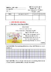 Đề ôn tập hè lớp 3 lên lớp 4 môn Tiếng Việt (Kết nối tri thức) - Đề 7