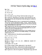 101 Bài Toán Tự Luyện Nâng Cao Lớp 3 | Toán 3