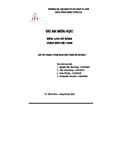 BÁO CÁO THAM QUAN BẢO TÀNG HỒ CHÍ MINH - ĐỀ TÀI MÔN LỊCH SỬ ĐẢNG