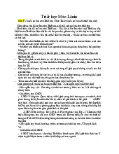 Phân Tích Vấn Đề Cơ Bản Của Triết Học Mác-Lênin | Môn Triết học Mác - Lênin - Đại học Bách Khoa Hà Nội
