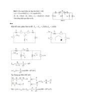 Giải bài tập mạch điện môn Lý thuyết mạch điện tử | Học viện Công Nghệ Bưu Chính Viễn Thông