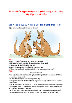 Soạn bài Ôn tập cuối học kì 1 Tiết 5 trang 126 | Tiếng Việt lớp 3 Cánh diều