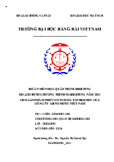 Hoạch Định Chương Trình Marketing Năm 2024 Cho Sản Phẩm Thức Uống Hòa Tan Blendy Của Công Ty Ajinomoto Việt Nam | Marketing | Đại học Hàng hải Việt Nam