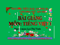 Giáo án điện tử Tiếng việt 1 Chân trời sáng tạo: Ôn tập