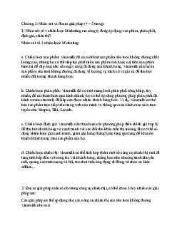 Chương 3: Nhận xét và đưa ra giải pháp?